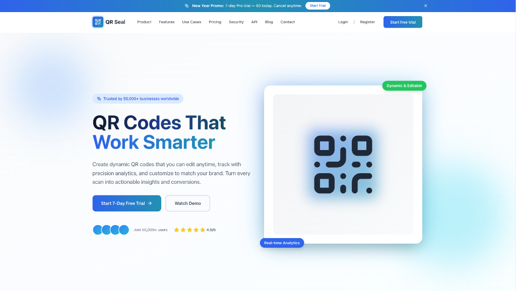 QR Seal — a real client product